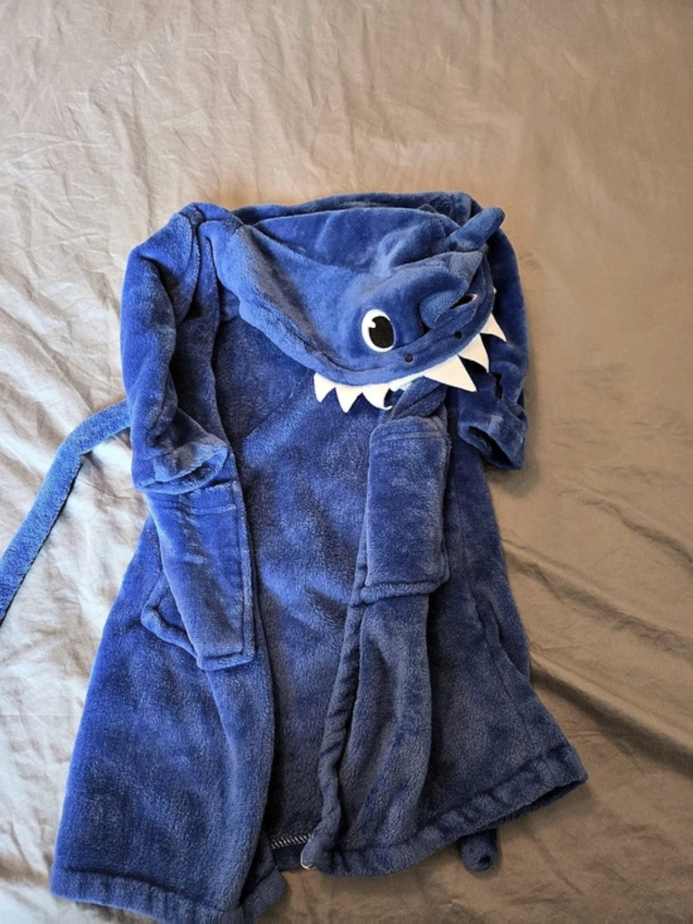 Blue Shark Hooded Character Robe